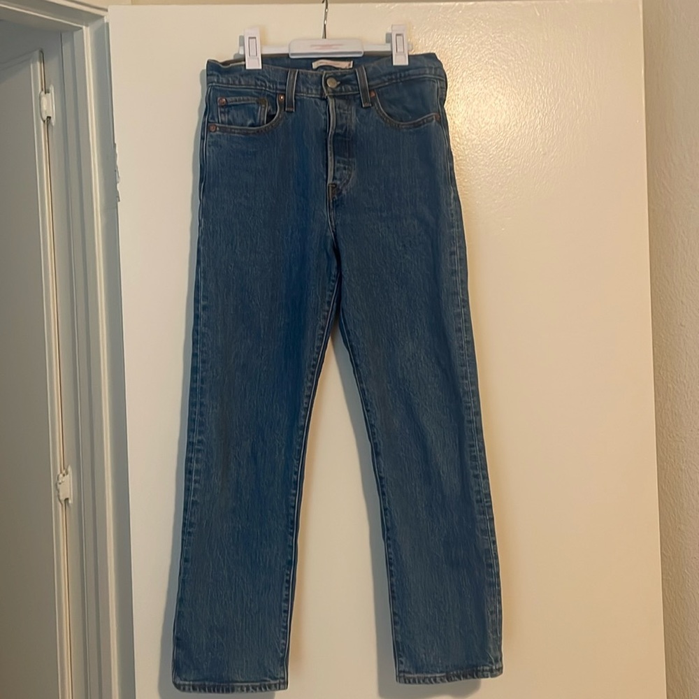 Levi’s wedgie straight high rise jeans